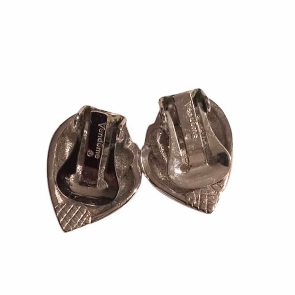 3 Vintage Vendome 1980s Signed Clip Earrings - Picture 7 of 7